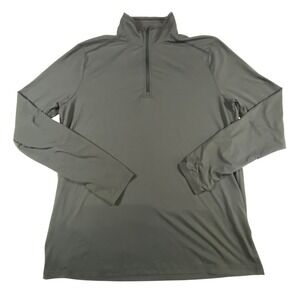 5.11 Tactical PT-R Mens Large Gray Quarter Zip Pullover Training Shirt L